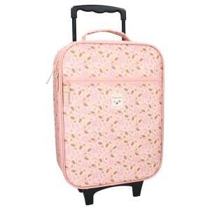 COFI 1453 Kidzroom Kindertrolley mit Blumenmotiv Koffer für Kinder Rollkoffer 41 