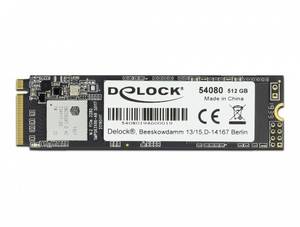 Delock PCIe NVMe 512GB M.2 (54080) interne SSD-Festplatte