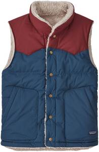 Patagonia Men's Reversible Bivy Down Vest tidepool blue