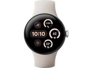  GOOGLE Pixel Watch 3 (LTE) 41 mm, Smartwatch Aluminium Fluorelastomer, 130–175 165–210 Porcelain 