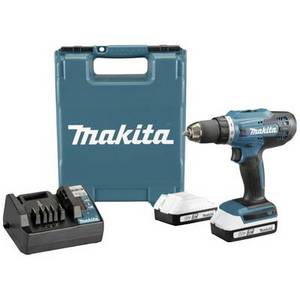 Makita DF488D002 Akku-Bohrschrauber 18 V 1.5 Ah Li-Ion inkl. 2. Akku, inkl. Ladegerät, inkl. Koffer 