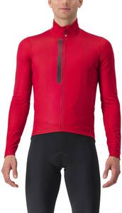 Castelli Entrata Thermal Long Sleeve Jersey 2024 pompeian red/silver gray MTB-Trikot