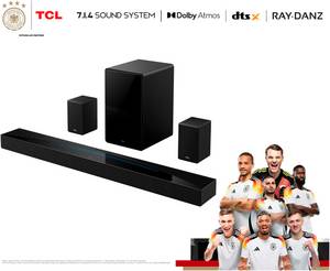 Tcl QH85 Soundbar 7.1.4 (A2DP Bluetooth, AVRCP Bluetooth, Bluetooth, WLAN) 