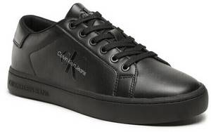 Calvin Klein Jeans Classic Cupsole Laceup Low Lth (YM0YM00491) triple black Low-Top-Sneaker