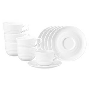 Otto Seltmann Weiden Tasse Terra Kaffeetassen mit Untertassen 260 ml 6er Set 
