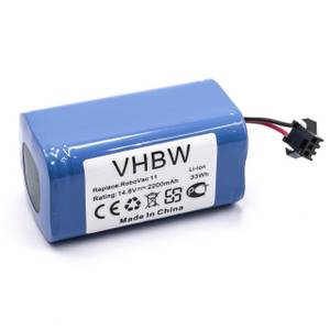 Vhbw Staubsauger-Akku passend für Kompatibel mit Ecovacs Deebot N79, N79S, DN622, U2, U2 Pro Staubsauger / Haushalt Staubsauger (2200mAh, 14,8V, Li-Ion) 2200 mAh 