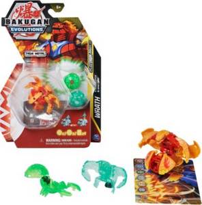 Spin Master Bakugan 'Evolutions' Power Up 3er Pack mit 1 Platinum Series Bakugan (Pyrus Wrath) und 2 Nanogan (Ventus Clutch, Haos Echo) 