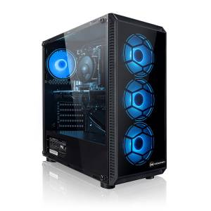 megaport Gaming-PC (Intel Core i3-10100F 4x3,60 GHz, GeForce GTX 1660, 8 GB RAM, 250 GB SSD, OHNE Betriebssystem, WLAN) 