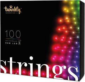 TWINKLY Lichterkette 100 LEDs RGB mit Appsteuerung 2. Generation (TWS100STP-BEU) LED-Lichterkette