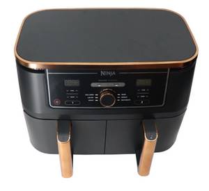 Ninja Heißluftfritteuse Foodi MAX Dual Zone AF400EUCP 9,5 L kupfer/schwarz 