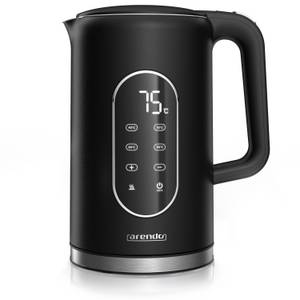 Arendo Wasserkocher aus Edelstahl, Temperatureinstellung 40°-100°C 