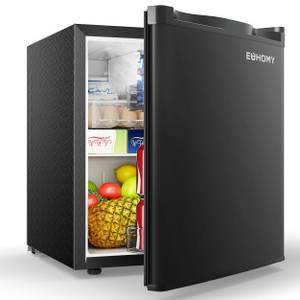 Euhomy Kühlschrank 46L Mini-Kühlschrank mit Gefrierfach,reversibler 