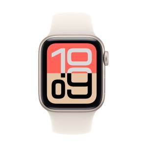 Apple Watch SE 3 Cellular 40mm Polarstern Aluminium Gehäuse mit Mitternacht Sport Band - S/M 