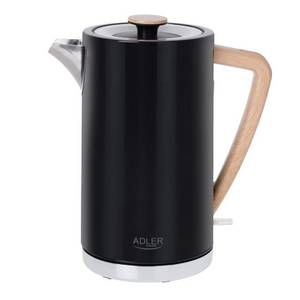 Adler Wasserkocher AD 1347, 2200,00 W, elektrisch schwarz Metall 1,7 L STRIX...