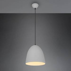 Reality Leuchten Hängeleuchte Tilda, einflammig, grau, Ø 25 cm 