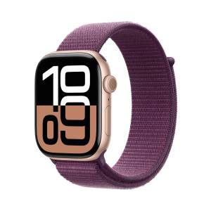 Apple Watch S10 Roségold Aluminium Sport Loop Pflaume GPS + Cellular 46mm MWY83QF/A 