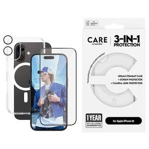 Panzerglass CARE by ® Flagship 3-in-1 Set iPhone 16 