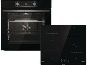  GORENJE Black Induction Set 2, Backofenset (Induktion, A, 77 Liter) 