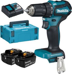 Makita DDF483RFJ (2 x 3,0 Ah + Ladegerät) im Makpac 2 Akku-Bohrschrauber