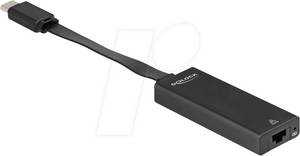 Delock 66246 - Netzwerkkarte, USB Typ C, Gigabit Ethernet, 1x RJ45 