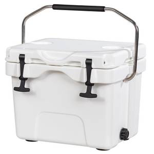 Costway Kühlbox, 15 l, 15L, -30°C bis 75°C, mit Griff & Getränkehalter, 45x34x33cm 