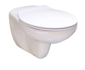 Sonstiges Wand WC Set Basic, spülrandlos, Abgang waagerecht inkl. WC Sitz und Schallschutzset 