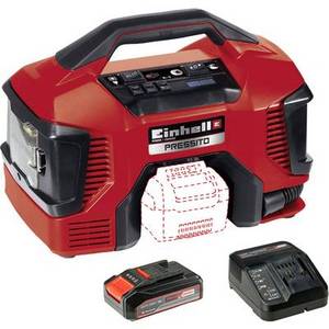 Einhell 4020460 + 4512097 Kompressor PRESSITO + PXC Starter Kit 18V 2,5Ah...