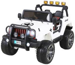 Actionbikes Motors Kinder Elektroauto Wrangler Offroad Jeep weiß