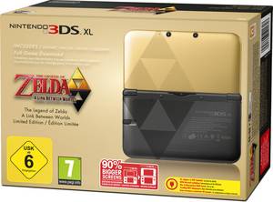 Nintendo 3DS XL The Legend of Zelda: A Link Between Worlds Limited Edition 3DS XL Bundle