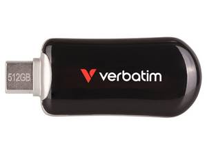 Verbatim USB-C Stick Plectra 30227 USB 3.2 512GB schwarz 