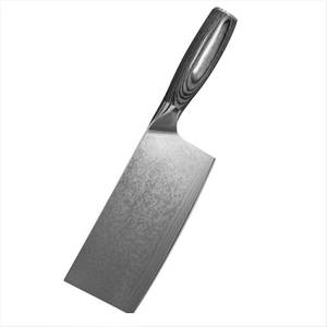 Home safety Damastmesser 18cm Hackmesser VG10 Damaststahl Hackbeil Kochmesser HolzGriff 