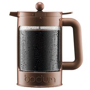 Bodum French Press Kanne Bean, Eiskaffeepresse, 1,5 Liter, Handpresse, mit zusätzlichen Verschluss 