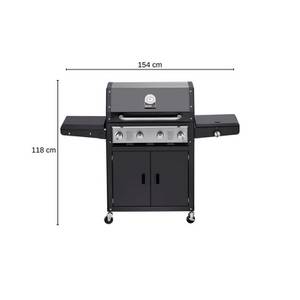 Grandhall Gasgrill Xenon 4 Black 