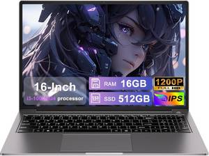 bvate 16-Zoll-Laptop 16 GB RAM 512 