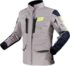 LS2 Helmets LS2 Metropolis Evo Jacket WP Lady light grey/dark blue/yellow Motorrad-Textiljacke