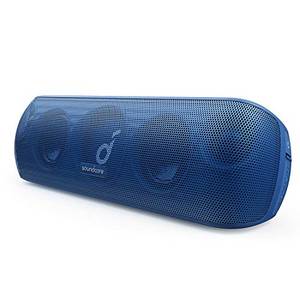  Soundcore Motion+ Bluetooth Lautsprecher mit Hi-Res 30W Audio, Intensiver Bass, Kabelloser HiFi Lautsprecher mit App, USB C Konnektivität, Flexibler EQ, 12h Akkulaufzeit, IPX7 Wasserschutz (Blau) 