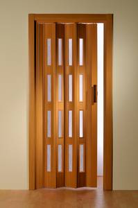 Quelle Falttür »Luciana«, BxH: bis 88,5x202 cm, kürzbar, Fenster mit Riffelstruktur 