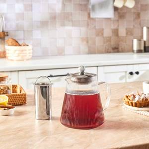 Karaca Teekanne  Lumira Borosilikat Glas Teekanne, 1200 Ml 