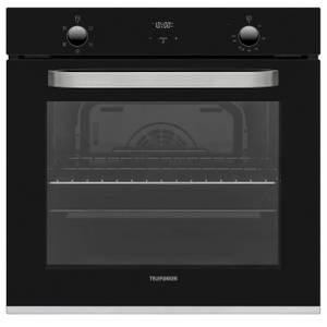 Telefunken Einbaubackofen B-OV-75-A-I, Backofen autark ohne Kochfeld, 60 cm, 73 Liter, 5 Funktionen, schwarz 