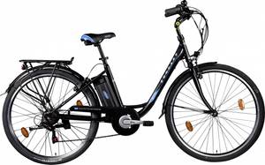 ZÜndapp Zündapp Z505 28 Zoll E-Bike Citybike, schwarz/blau, 48 cm