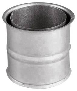 Justus Ofenrohr, (1 tlg., Rauchrohr, Doppelwandfutter), Ø 150 mm, für Kaminöfen Wandfutter