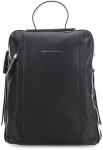 Piquadro Laptop Backpack Circle (CA4576W92) black Lederrucksack