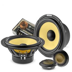 Focal ES165KE, 2-Wege Kompo-Lautsprecher K2 POWER EVO-Serie, 16.5cm, 4 Ohm Auto-Lautsprecher (100 W, 16cm, MAX: 200 Watt) 