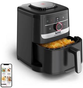 Tefal Heißluftfritteuse EY5728 Easy Fry Smart & Silence, 1670 W, Doppelkammer, 2 unabhängige Garzonen, 8 automatische Programme, 8,3 L 
