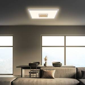 Briloner LED-Deckenleuchte Toro, chrom matt, 42x42 cm, Kunststoff 