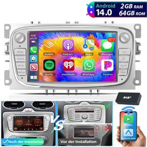 ESSGOO 7'' Android 14 Für Ford 