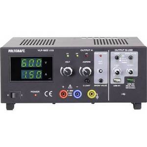 Voltcraft VLP-1602 USB Labornetzgerät, einstellbar 0 - 60V 0.01 - 1.5A 123W OVP Anzahl Ausgänge 3 
