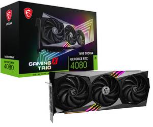 Msi GeForce RTX 4080 16GB GAMING X TRIO - 16GB GDDR6X, 1x HDMI, 3x DP 