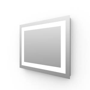 Sonni Badspiegel Badspiegel mit Beleuchtung 60 x 50cm LED Badpiegel...