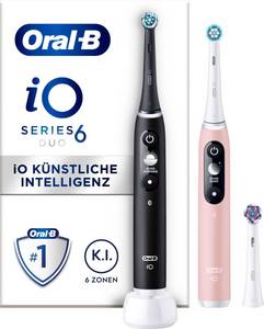 Oral B Elektrische Zahnbürste iO 6, 3 St. Aufsteckbürsten, 5 Putzmodi 